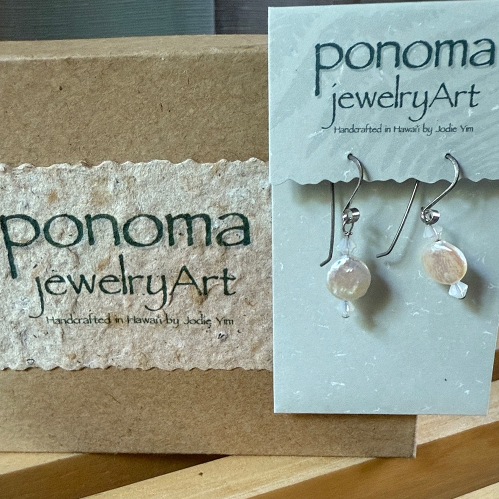 Silver and Pearl Drop Earrings